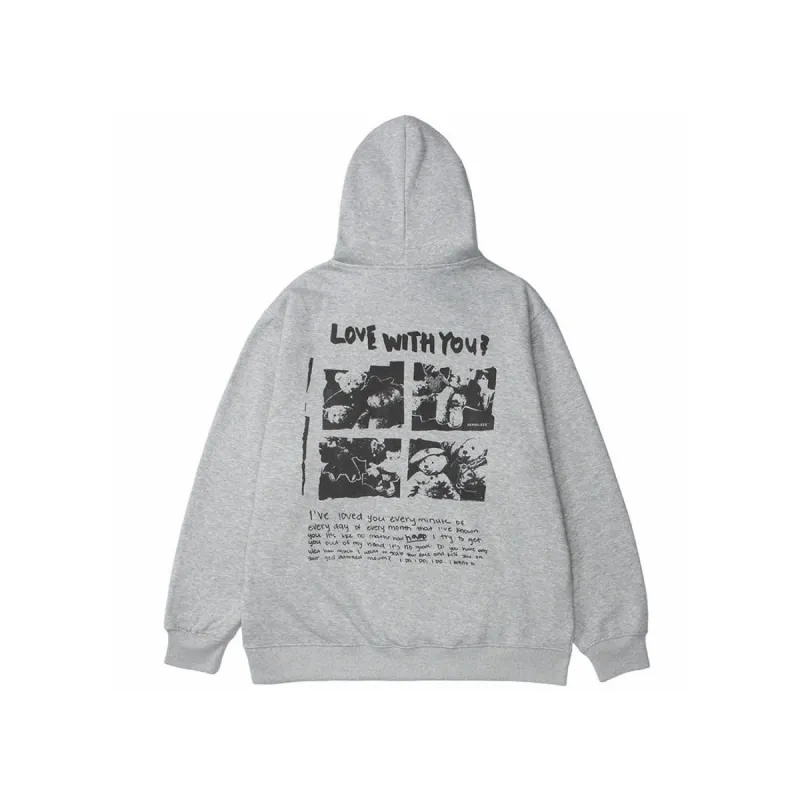 Love with you' Hoodie sold by Streetwear Society
