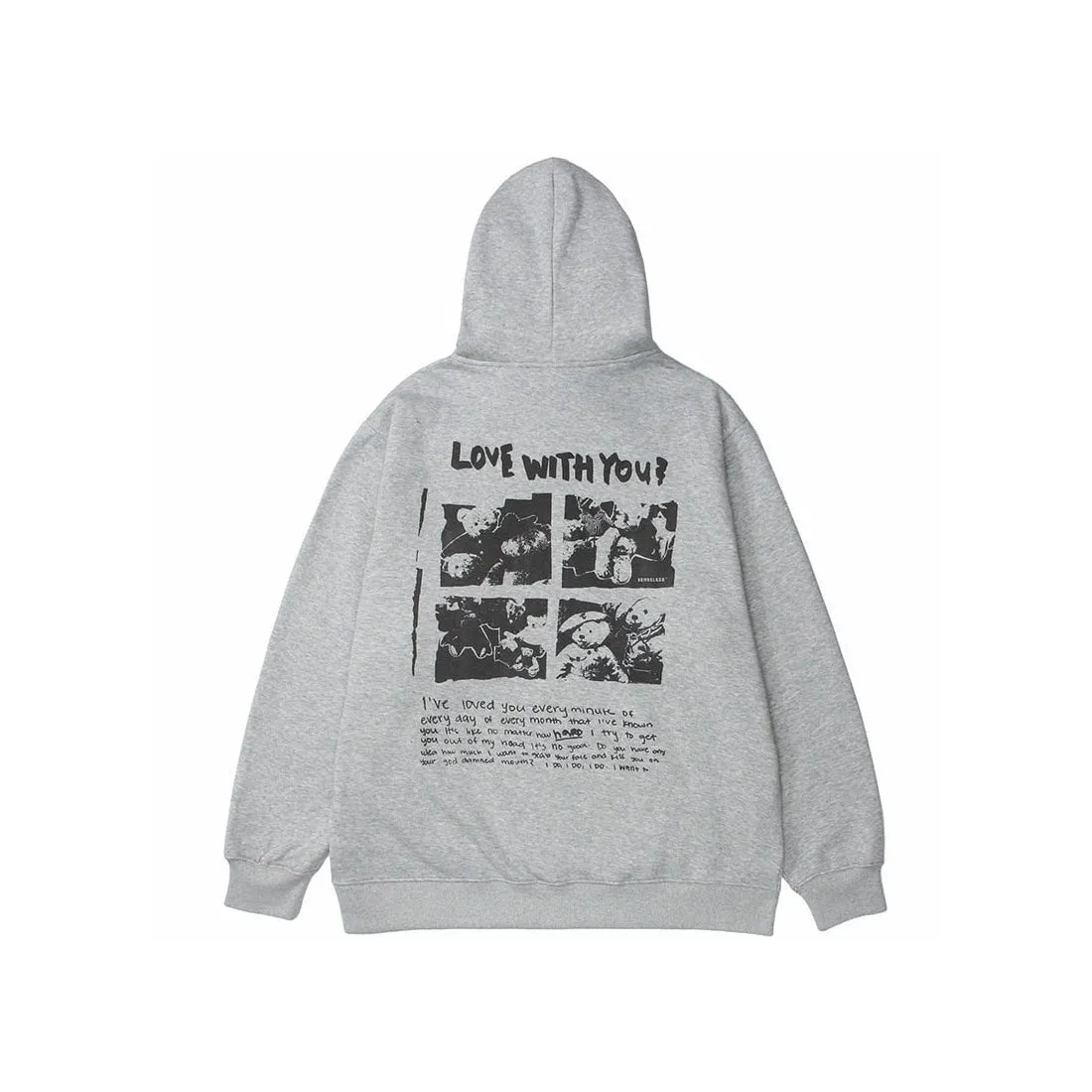 Love with you' Hoodie sold by Streetwear Society