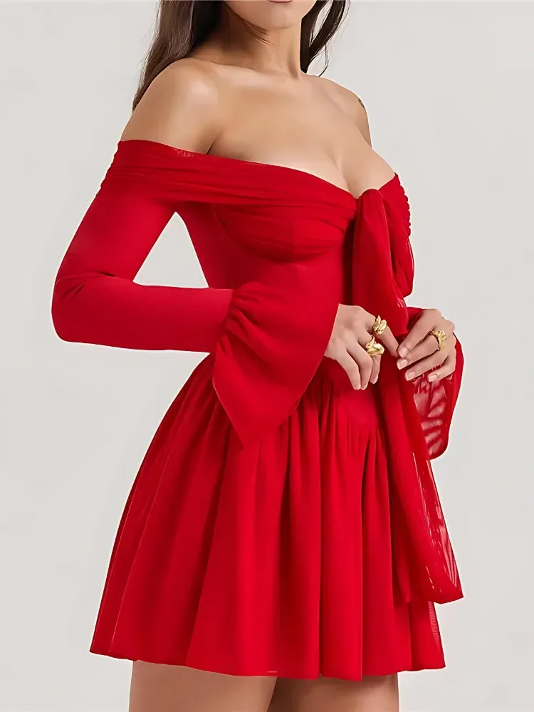 Tie Front Strapless Corset Mini Dress sold by Streetwear Society product image thumbnail 3