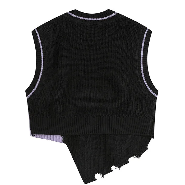 Teenage Drama Knit Vest sold by Streetwear Society product image thumbnail 2