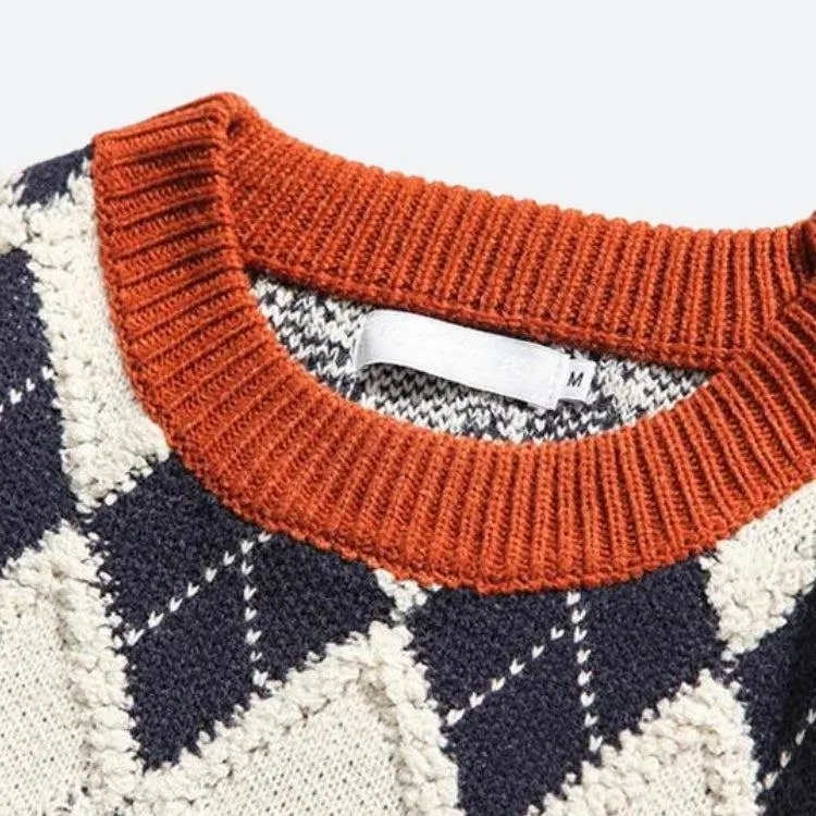 Vintage Argyle Knitted Sweater sold by Streetwear Society product image thumbnail 3