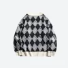 Vintage Argyle Knitted Sweater sold by Streetwear Society
