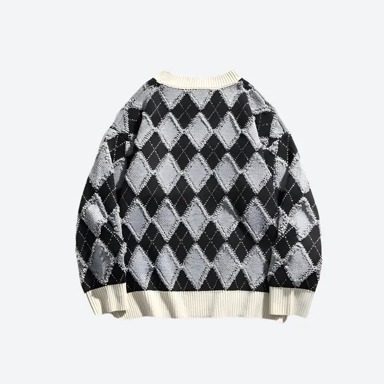 Vintage Argyle Knitted Sweater sold by Streetwear Society product image thumbnail 2