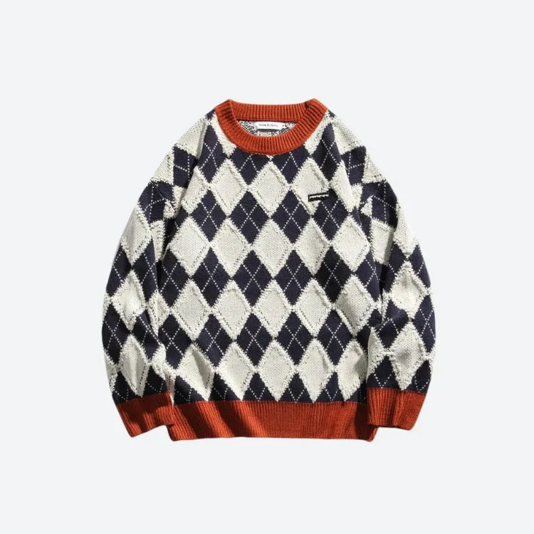 Vintage Argyle Knitted Sweater sold by Streetwear Society product image thumbnail 5