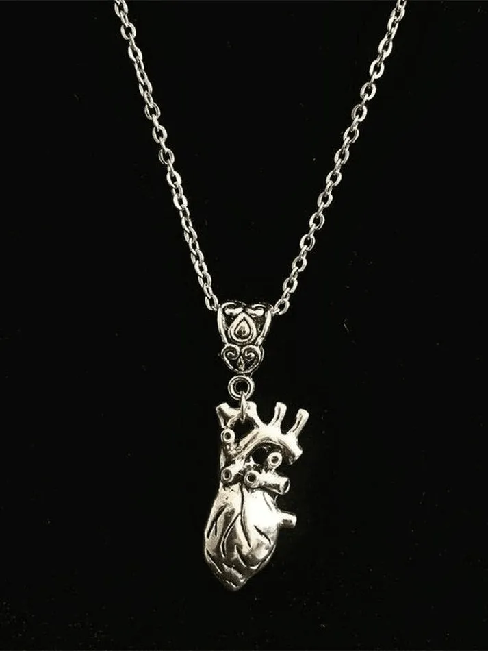 grunge heart pendant necklace sold by Streetwear Society