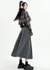 College Girl Pleated A-Line Midi Skirt sold by Streetwear Society