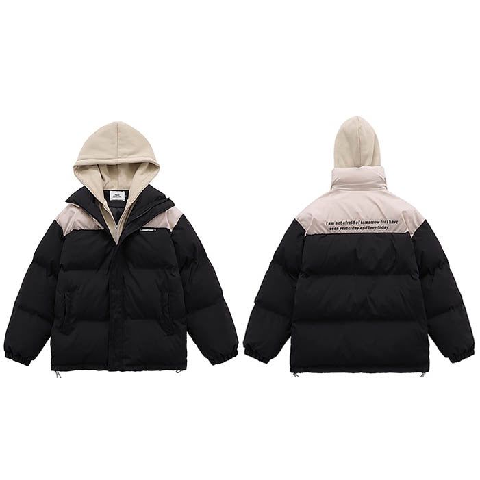 'Unoffcall' Hooded Puffer Jacket sold by Streetwear Society product image thumbnail 4