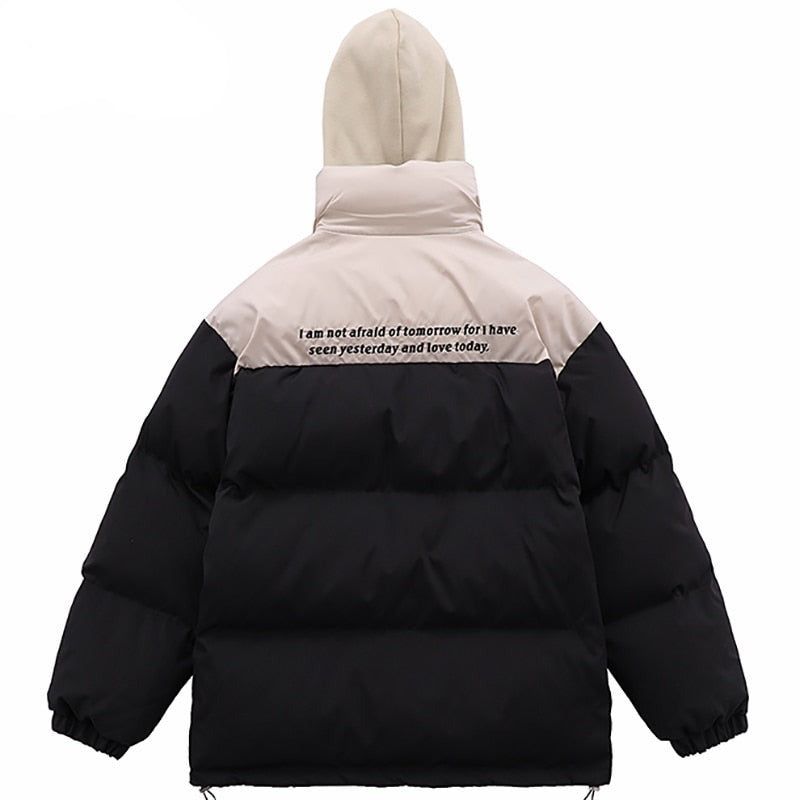 'Unoffcall' Hooded Puffer Jacket sold by Streetwear Society product image thumbnail 3