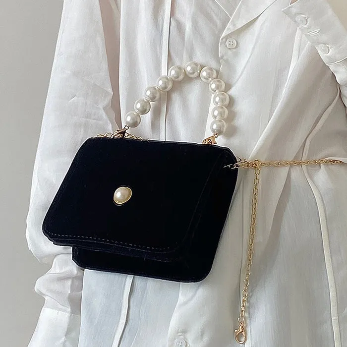 French Girl Pearl Chain Bag sold by Streetwear Society product image thumbnail 3