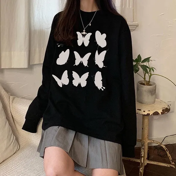 Butterfly Long Sleeve Tee sold by Streetwear Society product image thumbnail 4
