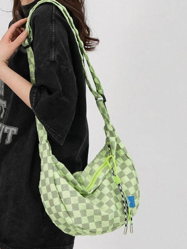 Plaid shoulder bag sold by Streetwear Society