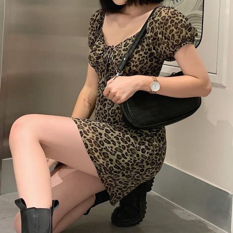 Vintage Leopard Mini Dress sold by Streetwear Society product image thumbnail 5