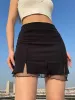 High Waist Mesh Detail Mini Skirt sold by Streetwear Society
