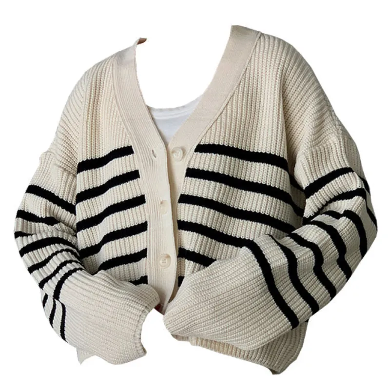 Self Made Striped Cardigan sold by Streetwear Society