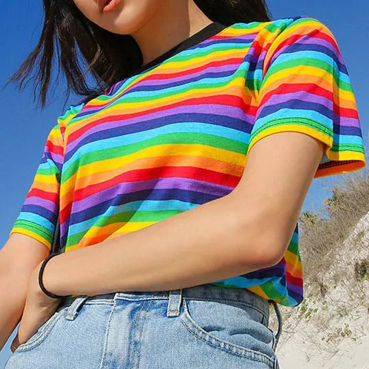 Rainbow Tee sold by Streetwear Society product image thumbnail 3