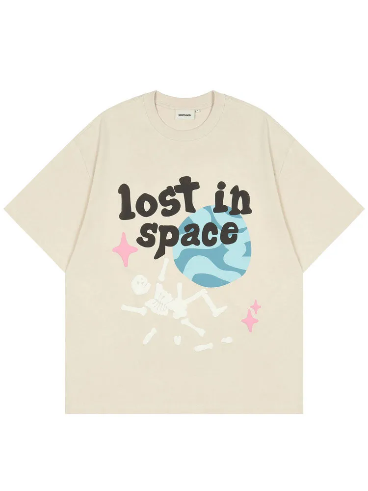 Lost in Space' Graphic Print Cotton T-Shirt sold by Streetwear Society product image thumbnail 3