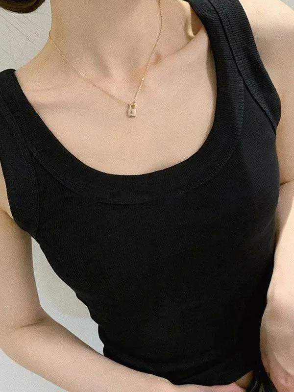 Solid Rib Tank Top sold by Streetwear Society product image thumbnail 4