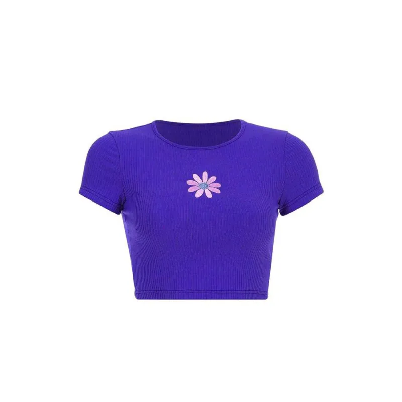 Daisy Ribbed Top sold by Streetwear Society