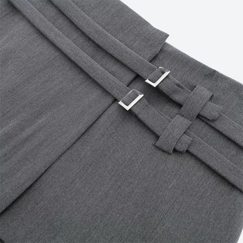 Casualcore Double Belted Mini Skort sold by Streetwear Society product image thumbnail 2