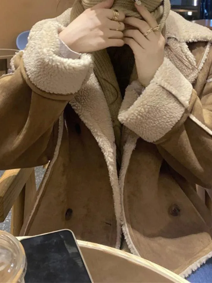 Vintage Brown Lambswool Splice Short Jacket sold by Streetwear Society product image thumbnail 3