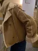 Vintage Brown Lambswool Splice Short Jacket sold by Streetwear Society