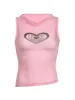 Heart Print See Through Tank Top sold by Streetwear Society