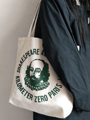Vintage-print canvas tote bag sold by Streetwear Society