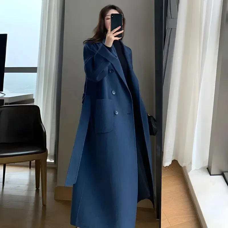 Dark Academia Belted Long Coat sold by Streetwear Society product image thumbnail 5