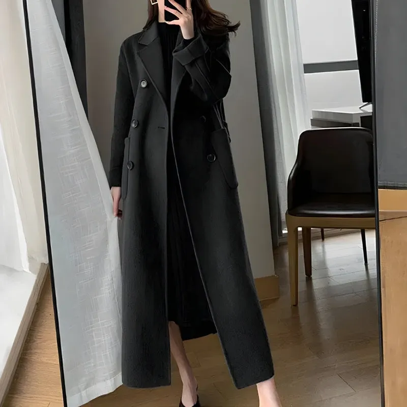 Dark Academia Belted Long Coat sold by Streetwear Society product image thumbnail 3