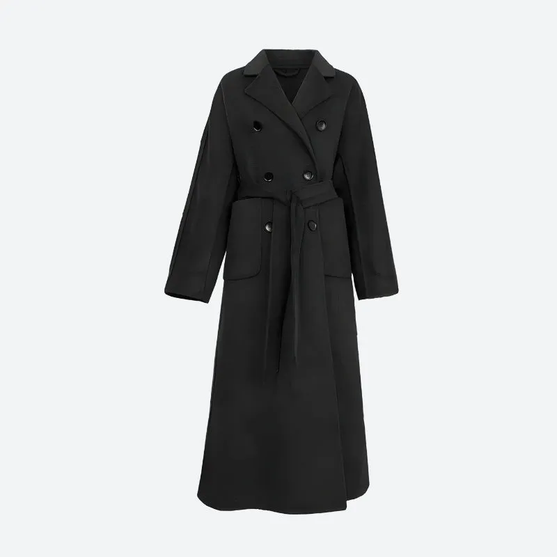 Dark Academia Belted Long Coat sold by Streetwear Society product image thumbnail 4