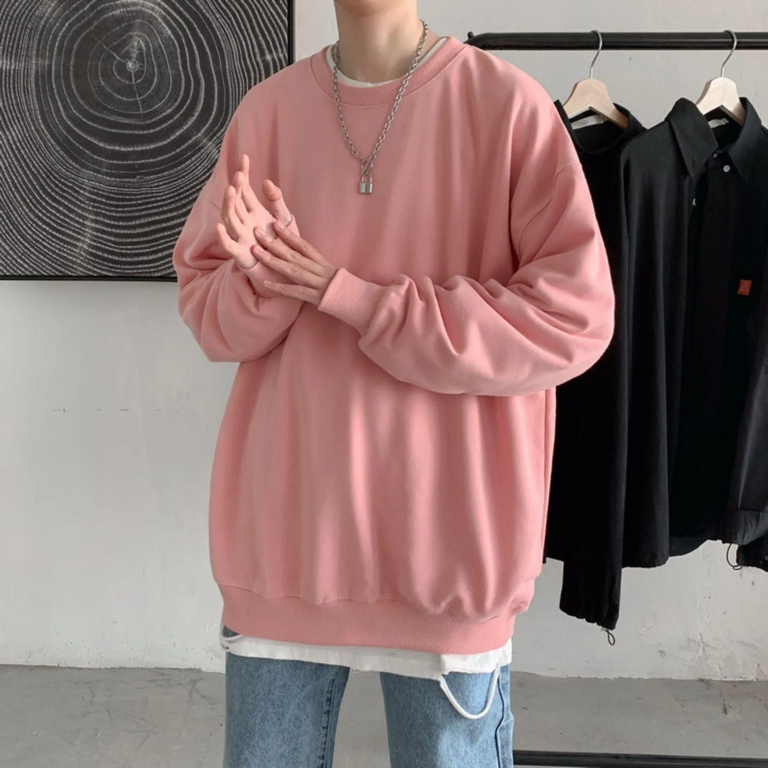 Soft Boy Basic Oversized Sweatshirt sold by Streetwear Society product image thumbnail 4
