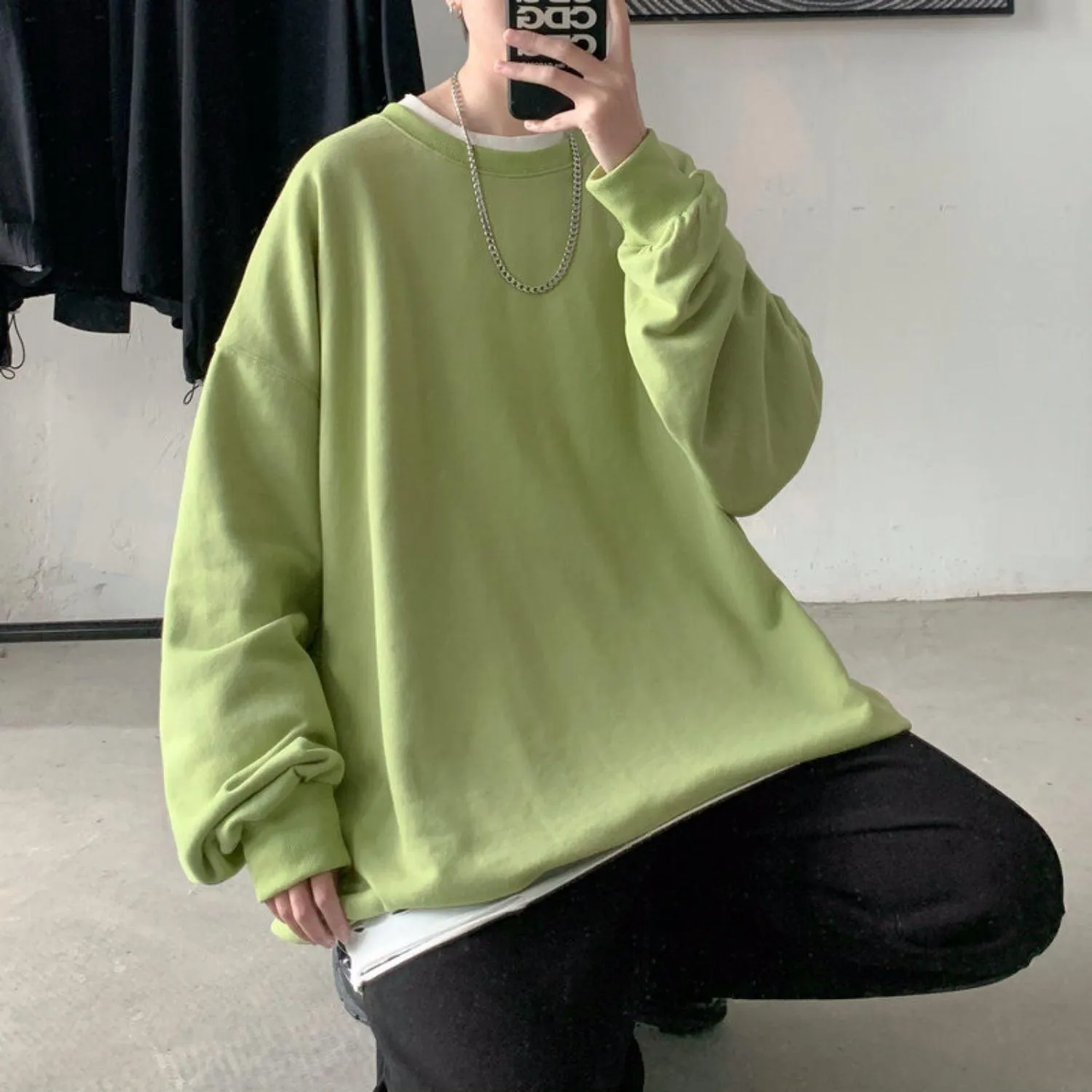 Soft Boy Basic Oversized Sweatshirt sold by Streetwear Society product image thumbnail 3