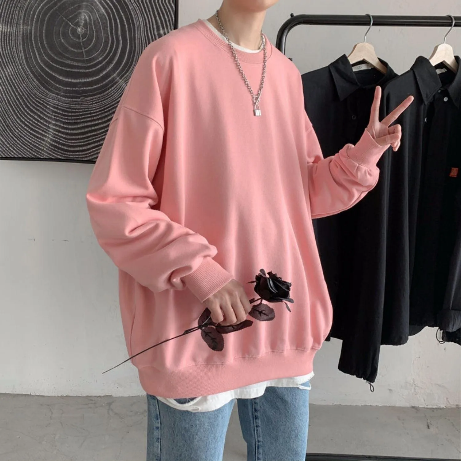 Soft Boy Basic Oversized Sweatshirt sold by Streetwear Society product image thumbnail 5