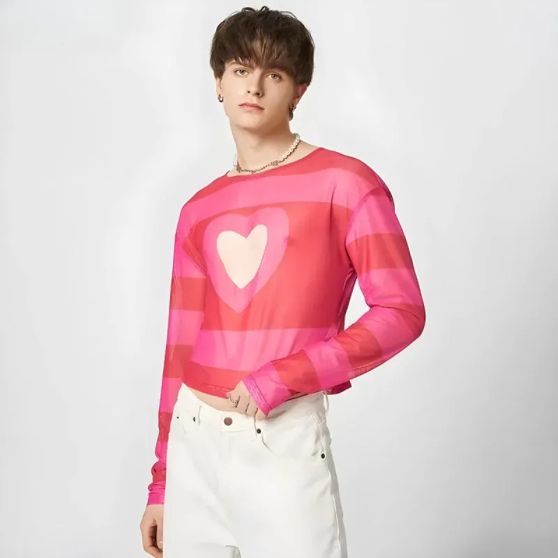 Soft Boy Heart Cut Out Crop Top sold by Streetwear Society