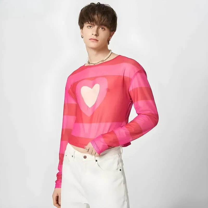 Soft Boy Heart Cut Out Crop Top sold by Streetwear Society