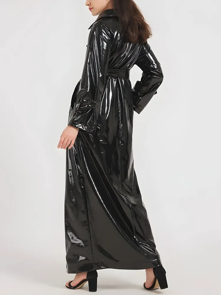 Black Trench Coat sold by Streetwear Society product image thumbnail 2