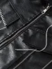 Grunge Faux Leather Jacket sold by Streetwear Society