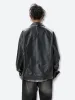 Grunge Faux Leather Jacket sold by Streetwear Society