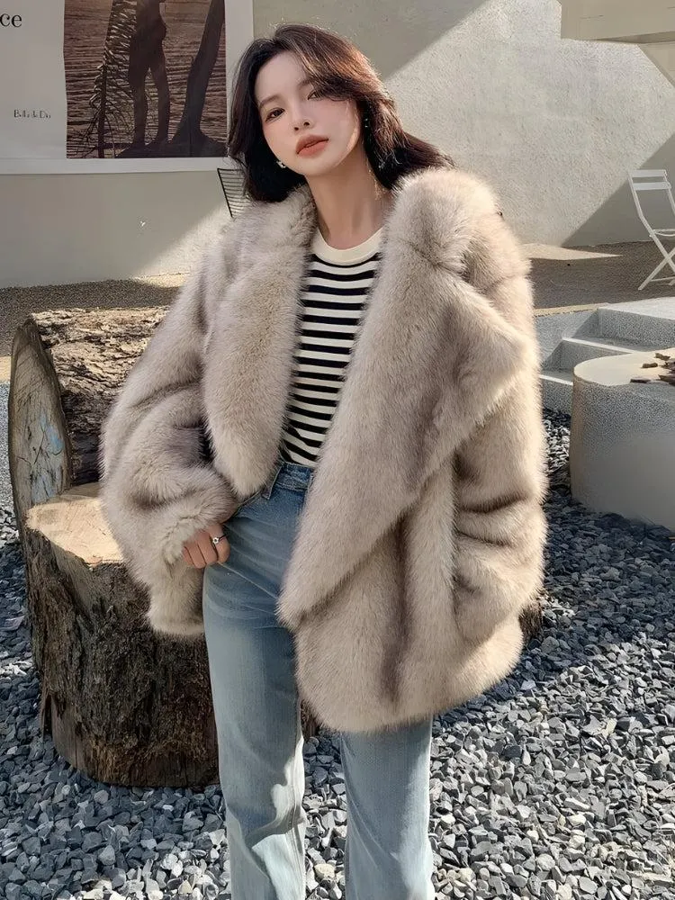 Fluffy Faux Fur Jacket sold by Streetwear Society