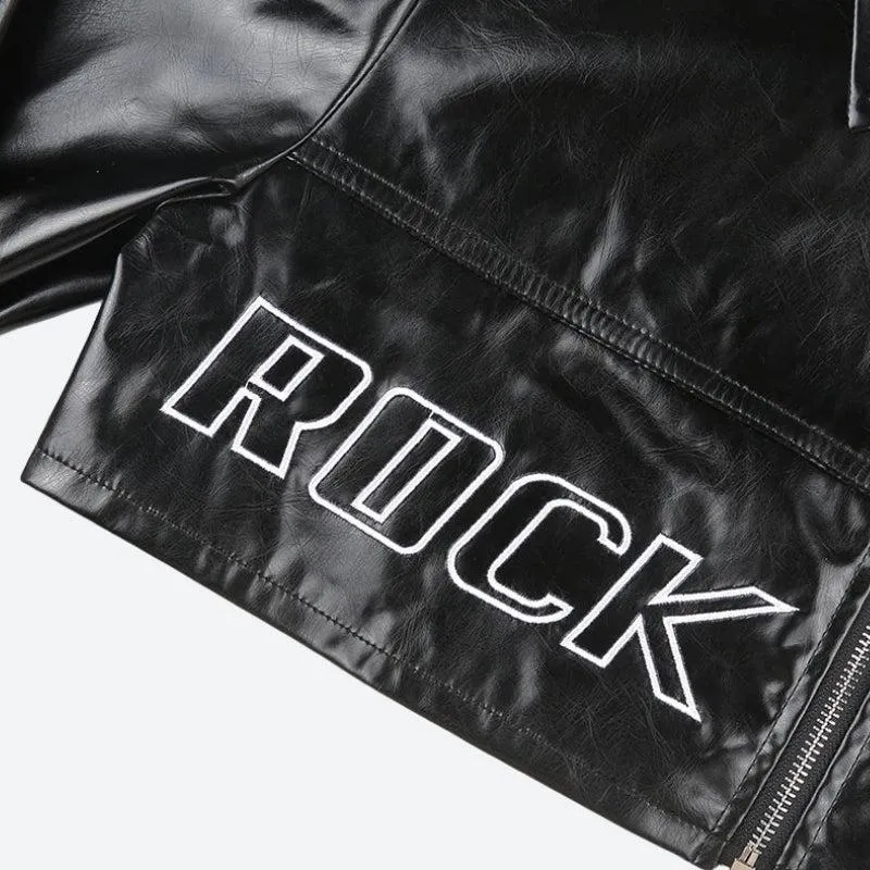 Cropped Biker Jacket sold by Streetwear Society product image thumbnail 4