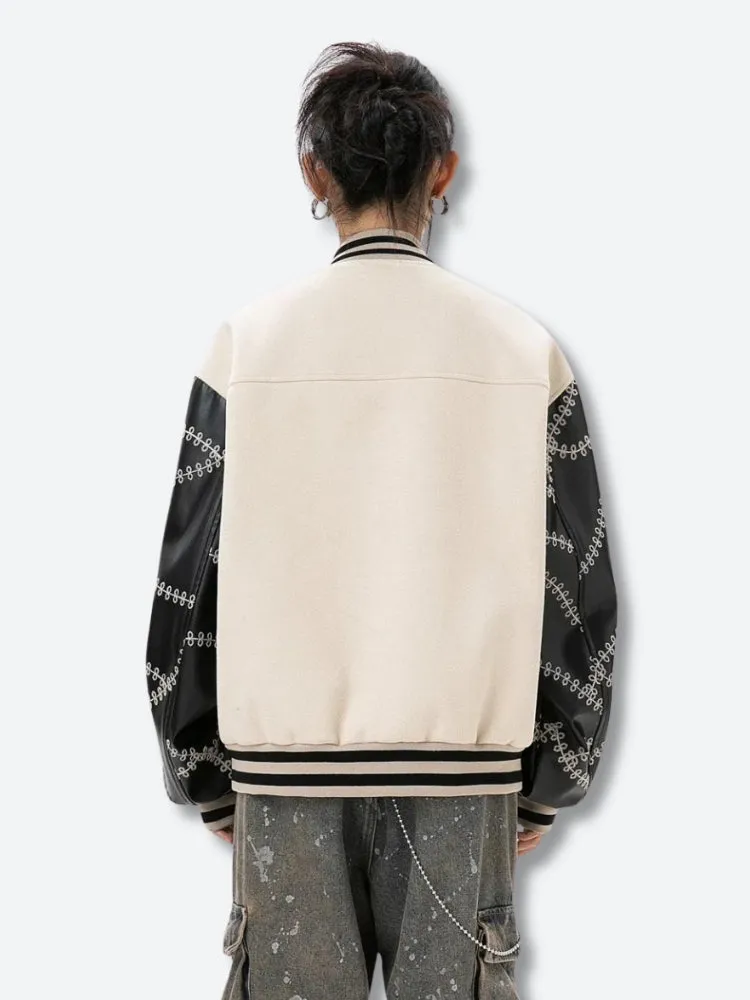 Floral Embroidered Bomber Jacket sold by Streetwear Society product image thumbnail 3