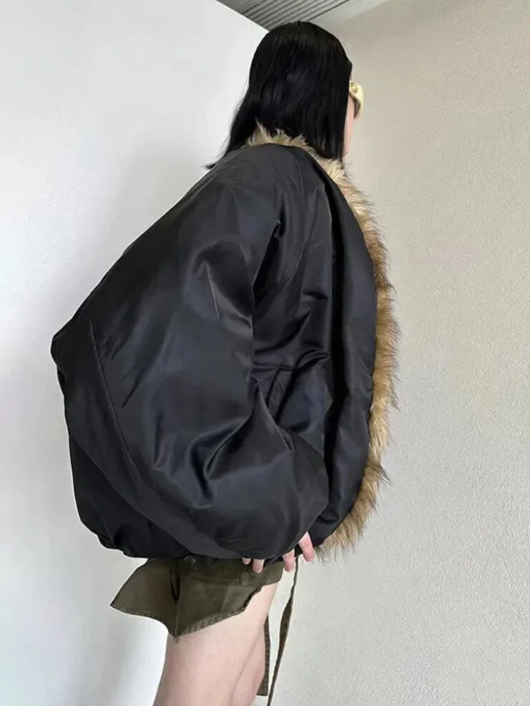 Faux Fur Puffer Jacket sold by Streetwear Society product image thumbnail 4