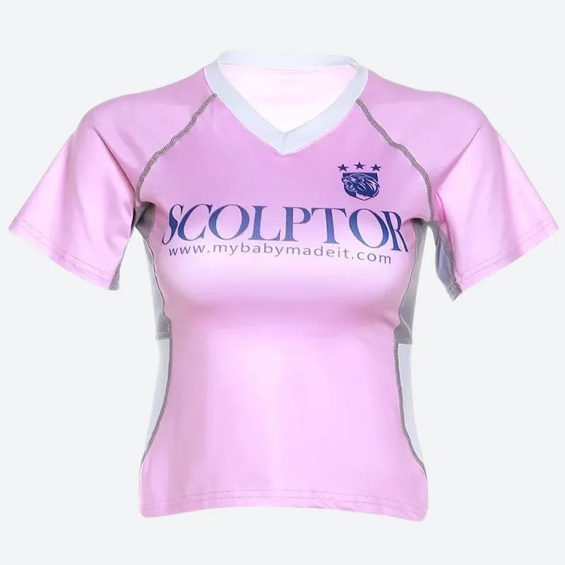 Pink Jersey Top sold by Streetwear Society product image thumbnail 4