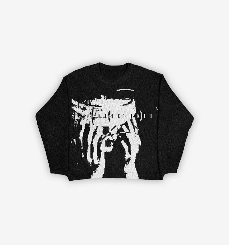 "Angst" Knit Sweater sold by Streetwear Society