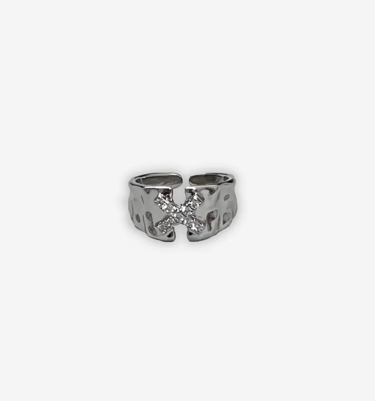 Diamond Cross Ring sold by Streetwear Society
