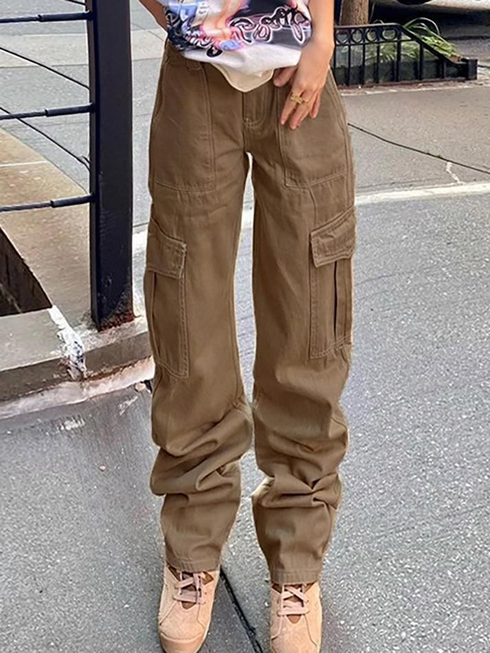 Straight cargo jeans with pocket sold by Streetwear Society product image thumbnail 2