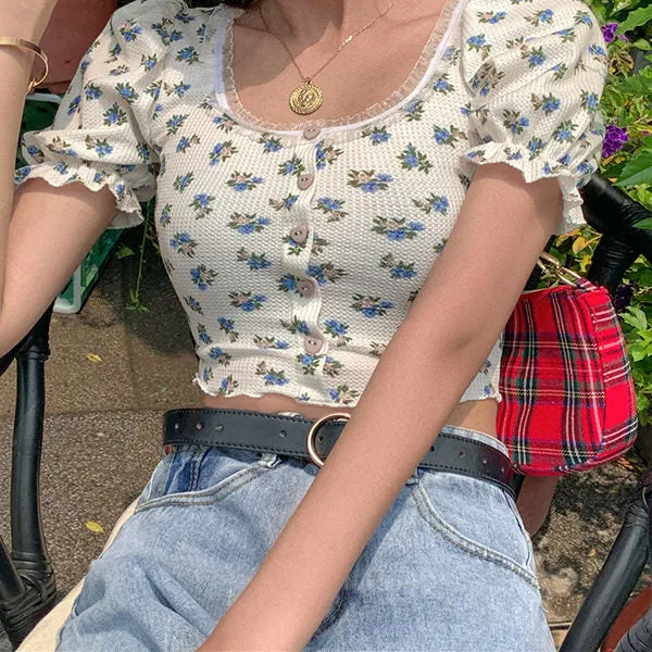 Foral Sin Ribbed Top sold by Streetwear Society product image thumbnail 2