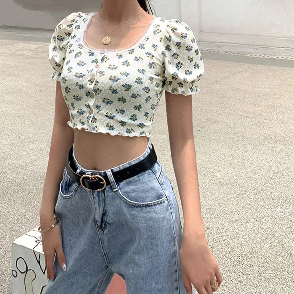 Foral Sin Ribbed Top sold by Streetwear Society product image thumbnail 3