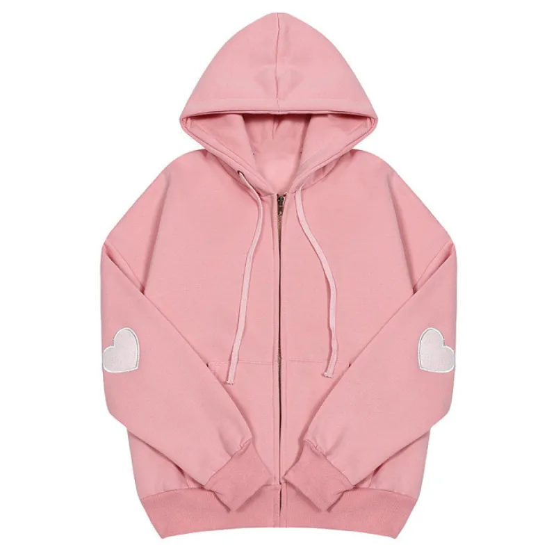 Heart Elbow Patch Hoodie sold by Streetwear Society