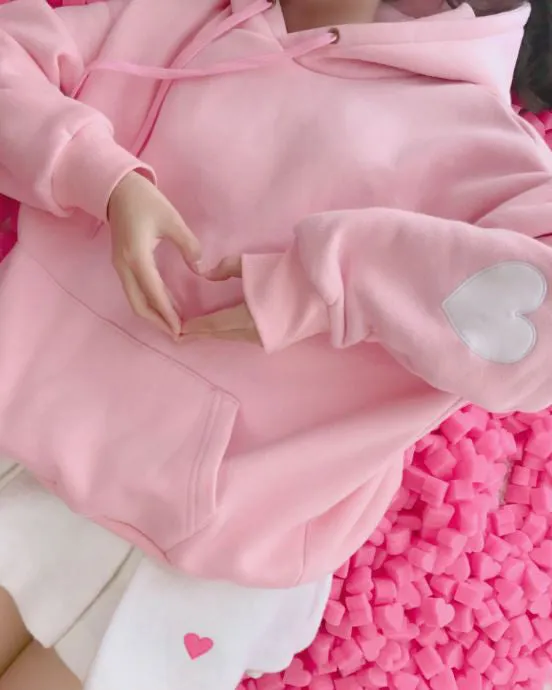 Heart Elbow Patch Hoodie sold by Streetwear Society product image thumbnail 5